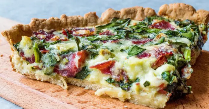 Quiche aux Épinards Bette Pastrami et Fromage : Une Explosion de Saveurs