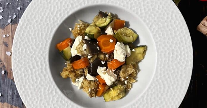 Salade d'épeautre à la Feta et légumes de saison au Thermomix : Un Voyage de Saveurs