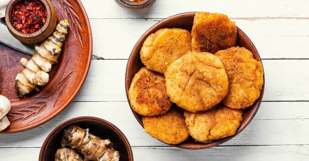 Beignets Panés de Topinambour et Champignons au Thermomix : Une Explosion Croustillante de Saveurs Terrestres