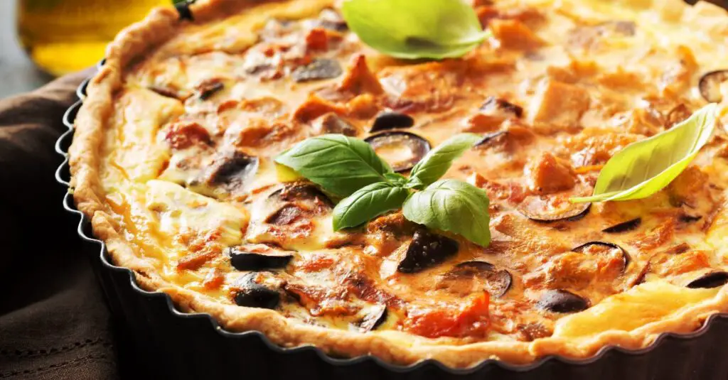 Quiche au Poulet et Caponata Aubergines et Olives au Thermomix : Un mélange de saveurs