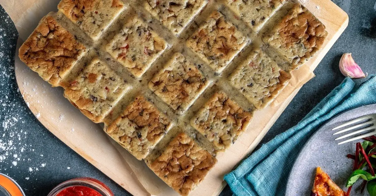 Galette de pizza avec sauce à l’ail au Thermomix : Régal Croustillant
