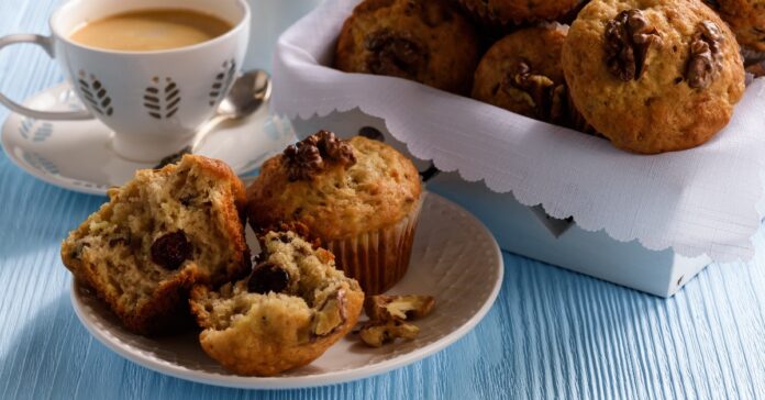 Muffins Gourmands Noix et Canneberges au Thermomix