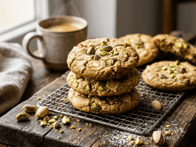 Cookies aux Pistaches et Fleur d’Oranger au Thermomix