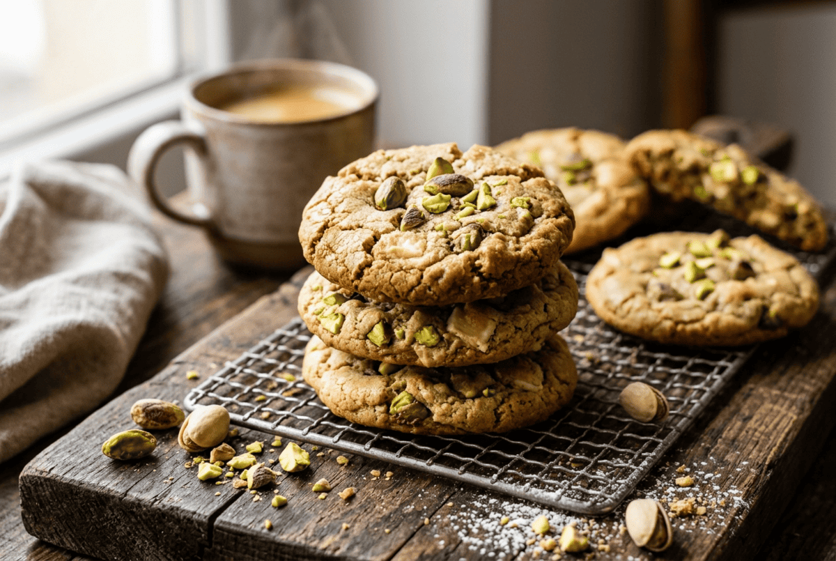 cookies pistaches au thermomix fleur oranger croustillants