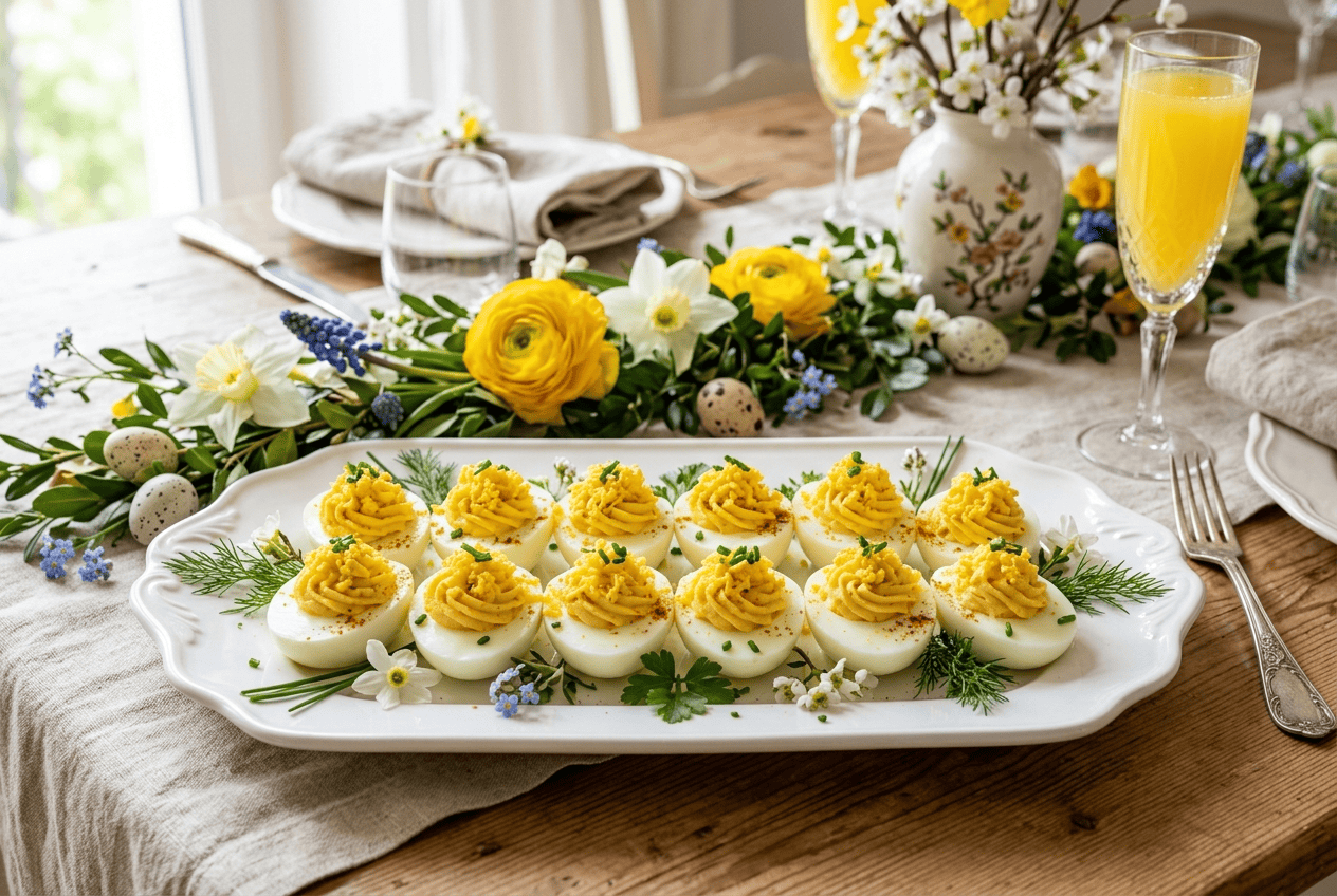 Oeufs Mimosa de Paques sans Thermomix