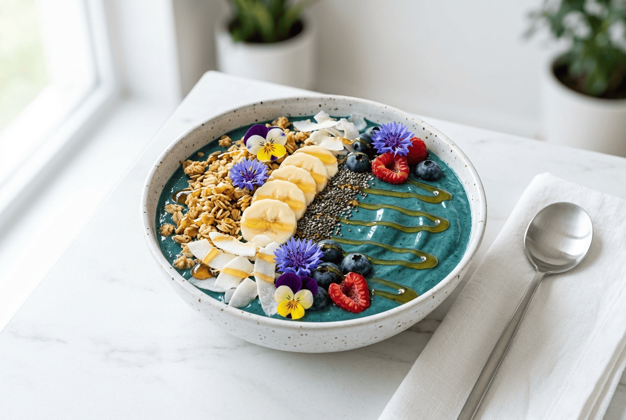 Smoothie Bowl Spiruline et Banane au Thermomix