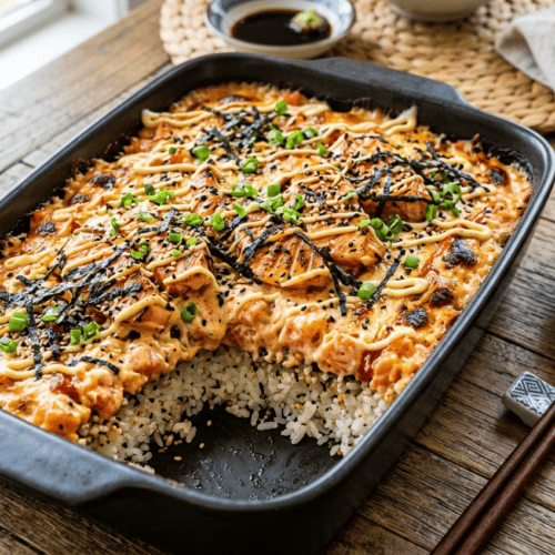 Sushi Bake au Saumon au Thermomix