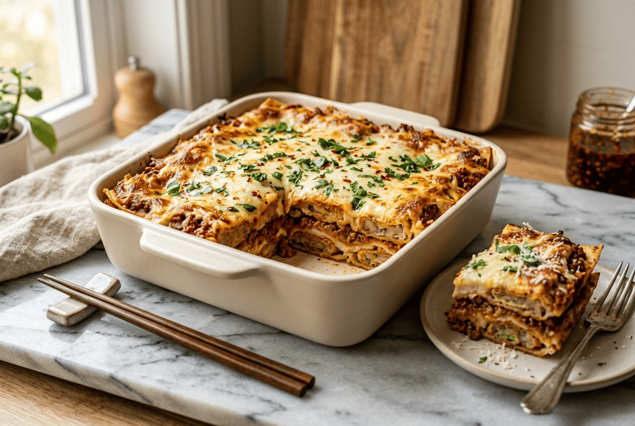 Dumpling Lasagna au Thermomix