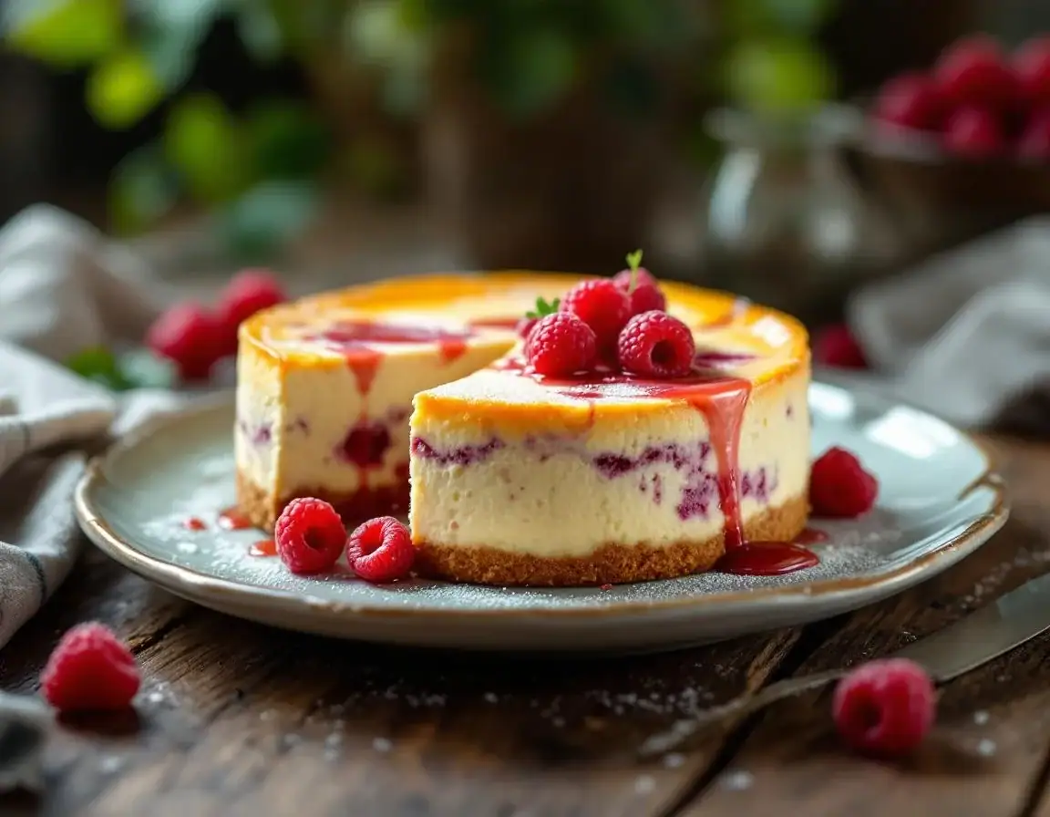 cheesecake aux framboises au Thermomix