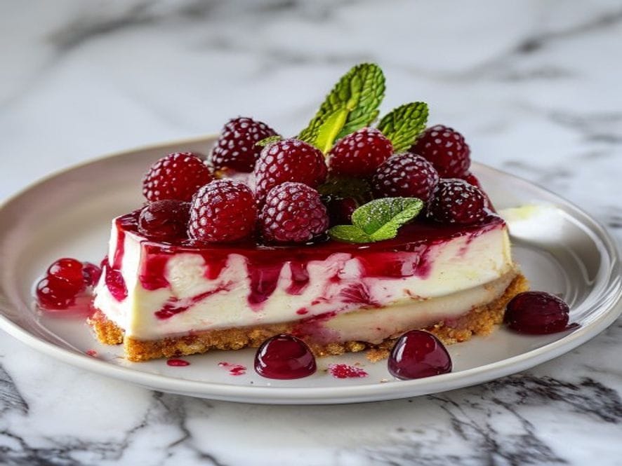 Cheesecake aux Framboises au Thermomix