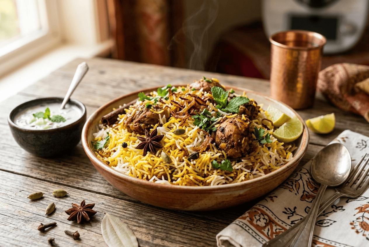Chicken Biryani Indien au Thermomix