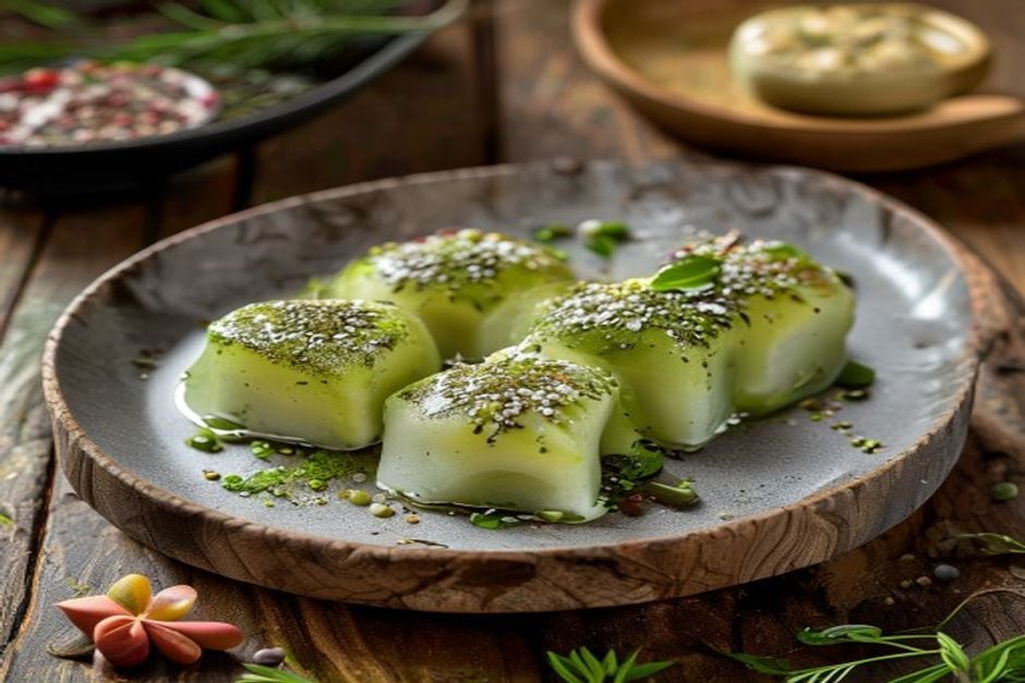 Mochi glacé au matcha au Thermomix