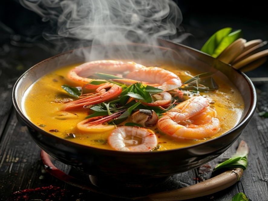 Soupe Thaï Coco Crevettes au Thermomix