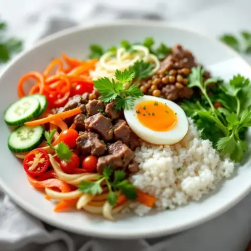 Bibimbap coréen au Thermomix