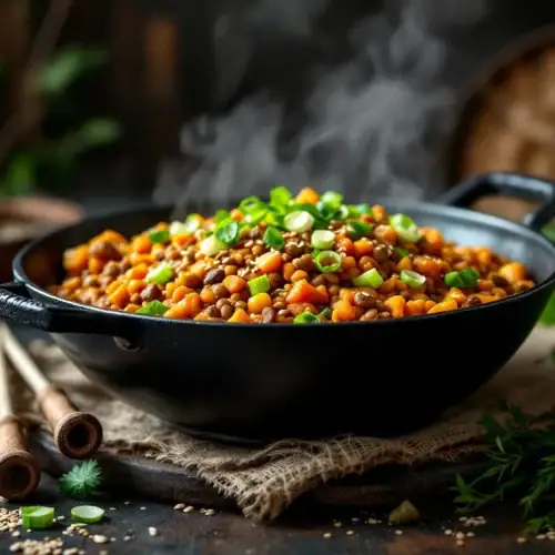 Dahl de lentilles corail au curry au Thermomix