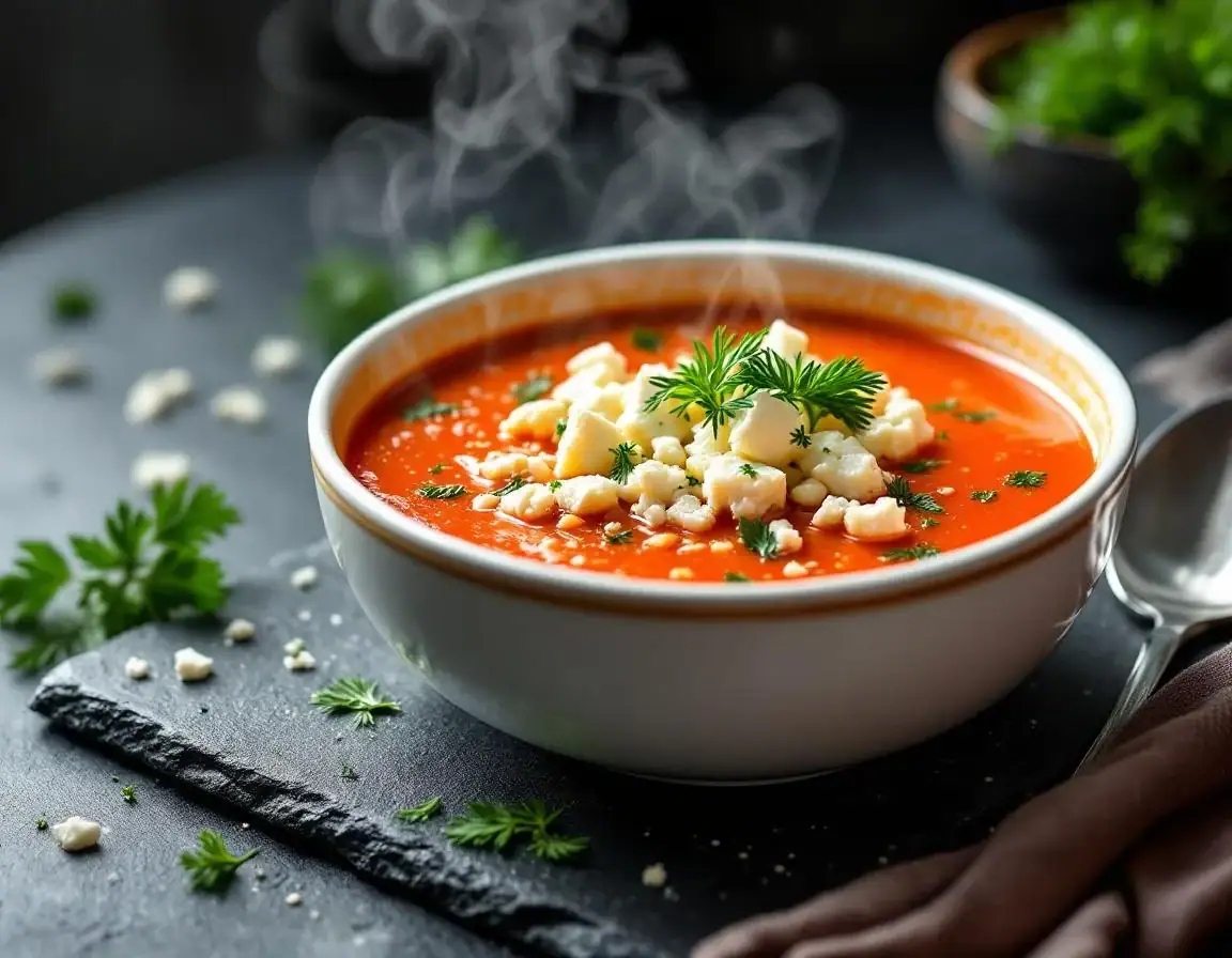 Gaspacho de pastèque et feta au Thermomix