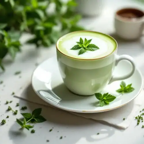 Matcha latte crémeux au Thermomix