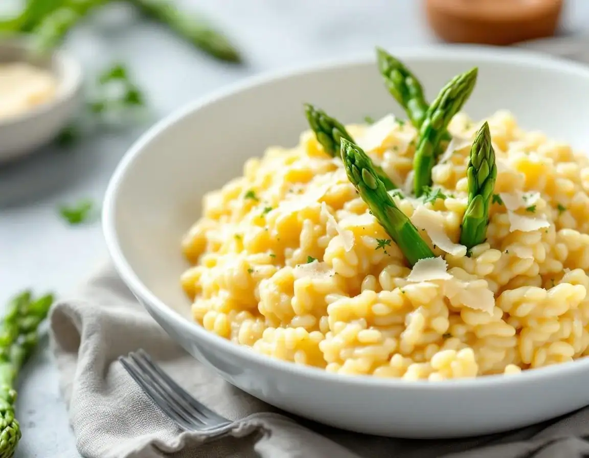 Risotto aux asperges et parmesan au Thermomix