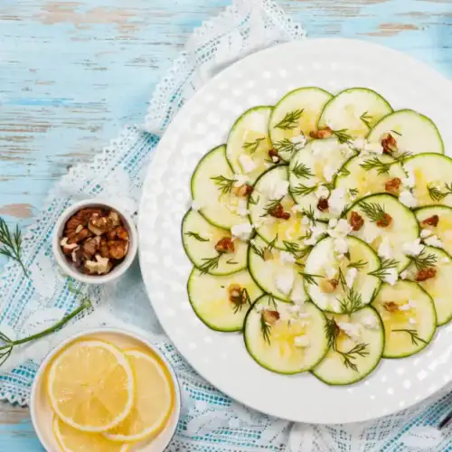 Carpaccio de Courgettes au Citron au Thermomix