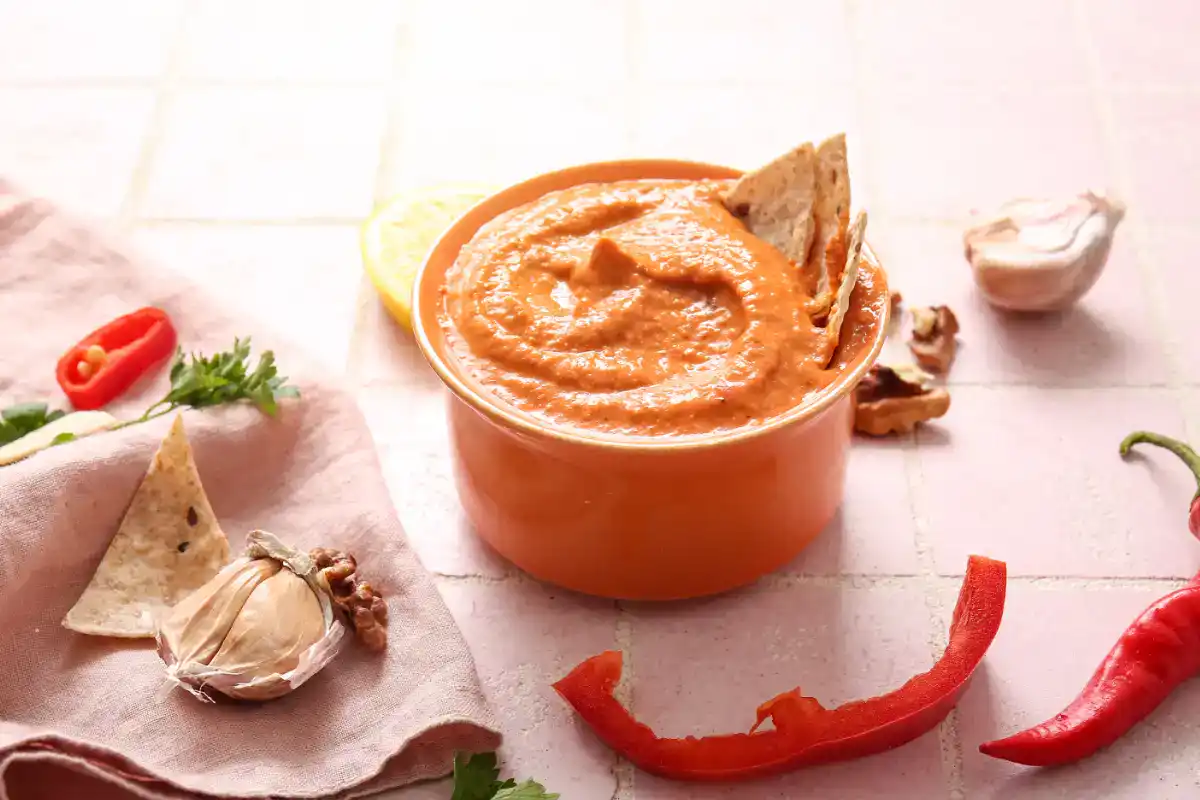 Muhammara Dip de Poivrons Rôtis au Thermomix