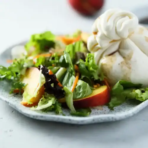Salade de Pêches Grillées et Burrata au Thermomix