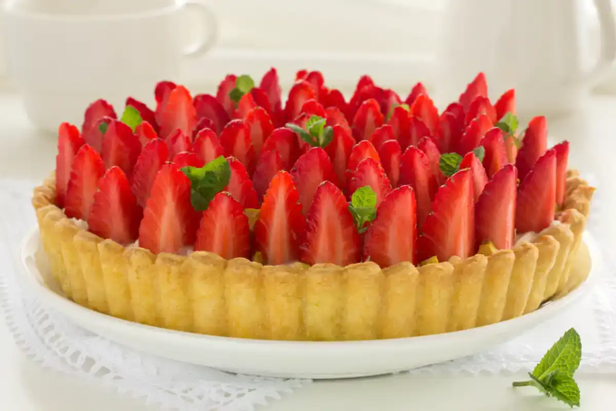 Tarte fraise pistache au Thermomix