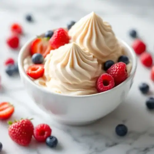 Glace au Yaourt et Fruits Rouges au Thermomix