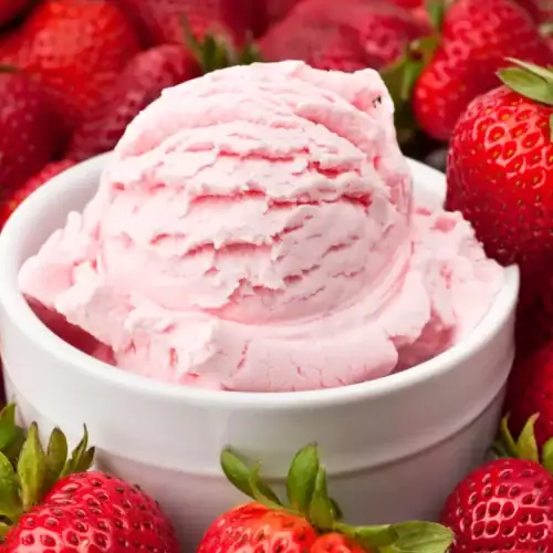 Glace minute aux fraises au Thermomix