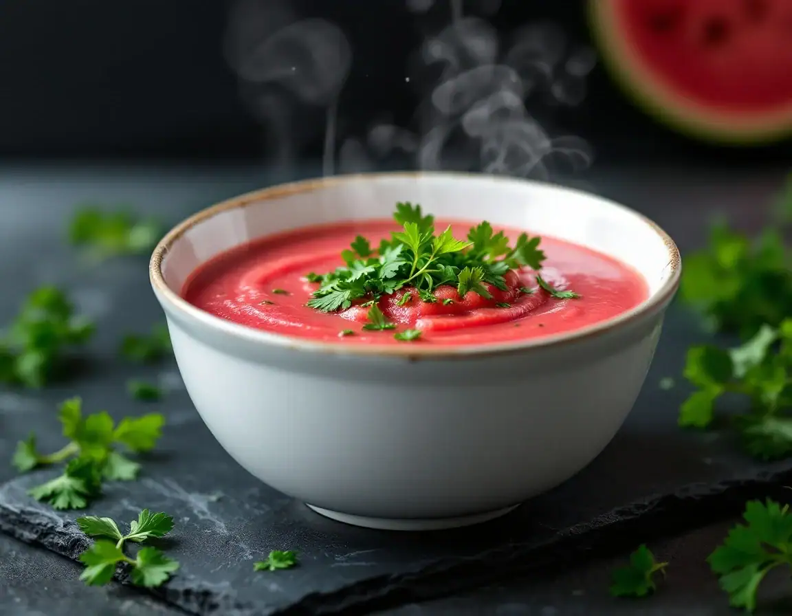 gaspacho de pastèque au Thermomix