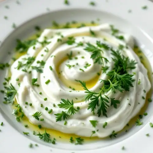 vinaigrette au yaourt et fines herbes au Thermomix