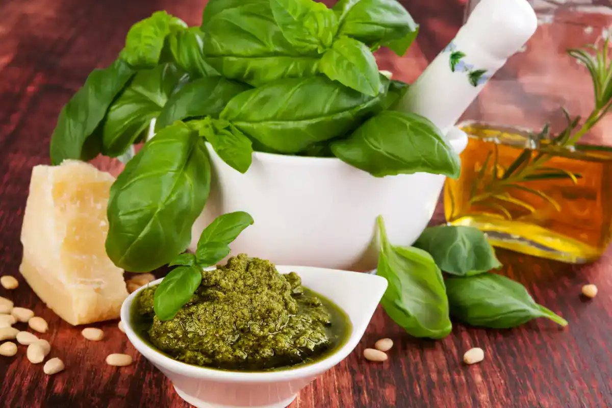 Pesto de basilic a congeler au Thermomix